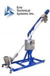 FlexMAX® Flexible Screw Conveyor for Hemp Flour – Food grade Construction with custom inlet box.  